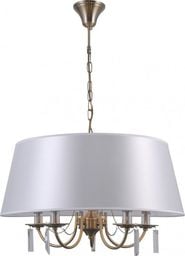 Lampa wisząca Italux Nowoczesna lampa sufitowa LED Ready brązowa Italux Solana PND-28366-5A