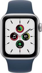Smartwatch Apple Watch SE GPS 44mm Silver Alu Black Sport + Cellular Niebieski  (MKRY3WB/A)