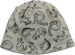 Pepco Chłopięca, ciemnoszara czapka przejściowa w dinozaury 6/12