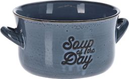 Siaki Collection Miska na zupę, BULIONÓWKA do zupy, ceramiczna, 650 ml, NIEBIESKA