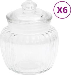  vidaXL Szklane słoje, 6 szt., 500 ml
