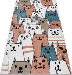  Dywany Łuszczów Dywan FUN Gatti dla dzieci, koty, kotki różowy, 80x150 cm
