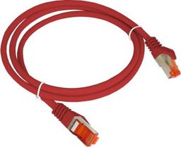  Alantec Patch-cord S/FTP kat.6A LSOH 0.5m czerwony ALANTEC
