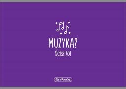  Herlitz Zeszyt do nut A5/16K muzyka poprzeczny (10szt)