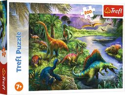  Trefl Puzzle 200el Drapieżne dinozaury 13281 Trefl p12