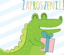 KUKARTKA Zaproszenie ZZ-072 Krokodyl (5 szt.)