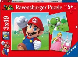  Ravensburger Ravensburger Puzzle Super Mario 3x49 - 05186