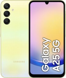 Smartfon Samsung Galaxy A25 5G 8/256GB Żółty (SM-A256BZYHEUB) + 3MK FlexibleGlass