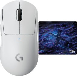 Mysz Logitech G Pro X Superlight White (910-005942) + Podkładka Logitech G640 SE 10th Anniversary (943-001335)