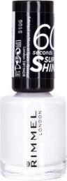 Rimmel lakier 60 Seconds Super Shine Nail Polish 8ml 703 White Hot Love