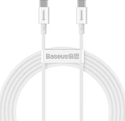 Kabel USB Baseus USB-C - USB-C 2 m Biały (BSU2861WHT)