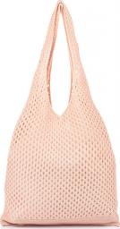  Versoli Różowy worek Plażowy zakupowy A4 na lato torba bawełna C70