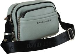 David Jones Listonoszka zielona z saszetką na łańcuszku David Jones 6529-3 APPLE GREEN