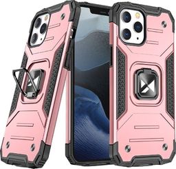  Wozinsky Wozinsky Ring Armor pancerne hybrydowe etui pokrowiec + magnetyczny uchwyt iPhone 13 Pro Max różowy