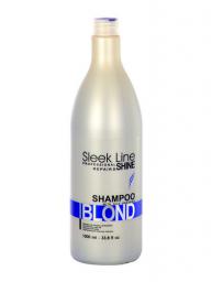  Stapiz Sleek Line Blond Shampoo Szampon z jedwabiem do włosów blond 1000ml