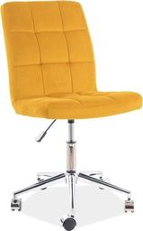 Krzesło biurowe Signal Q-020 Velvet Żółte