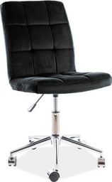 Krzesło biurowe Signal Fotel dla dziecka Q-020 VELVET czarny