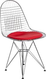  D2 Design Krzesło Net czerwona pojedyncza poduszka