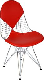  D2 Design Krzesło Net double czerwona poduszka