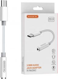 Adapter USB Somostel SMS-BZ02 USB-C - Jack 3.5mm Biały  (25937)