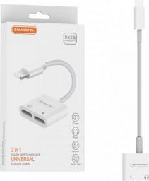 Adapter USB Somostel SMS-BZ05 Lightning - Lightning x2 Biały  (28265)
