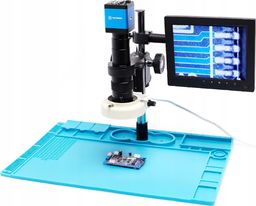Mikroskop Techrebal MIKROSKOP DO PRACY DUŻA BAZA KAMERA FULLHD Z HDMI
