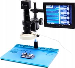 Mikroskop Techrebal MIKROSKOP DLA ELEKTRONIKA Z KAMERĄ I WYŚWIETLACZEM