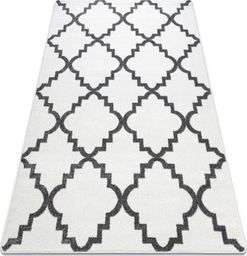  Dywany Łuszczów Dywan SKETCH - F343 krem/szara koniczyna marokańska trellis, 160x220 cm