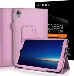 Etui na tablet Alogy Etui Stand Cover Alogy stojak do Lenovo Tab M8 TB-8505 Różowe + Szkło