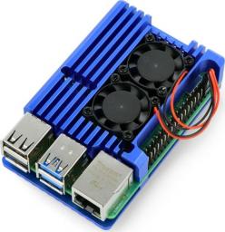 JustPi Obudowa z dwoma wentylatorami Raspberry Pi 4B (ODS-15888)