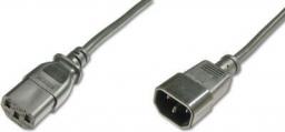 Kabel zasilający Digitus przedłużający zasilający Typ IEC C14 - IEC C13, czarny, 1.2m (AK-440201-012-S)