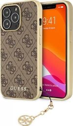  Guess Etui Guess GUHCP13LGF4GBR Apple iPhone 13 Pro brązowy/brown hardcase 4G Charms Collection