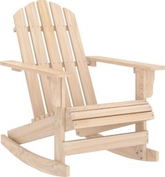 vidaXL Ogrodowy fotel bujany Adirondack, lite drewno jodłowe