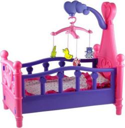  Lean Sport Duże łóżeczko dla lalki z karuzelką i pościelą