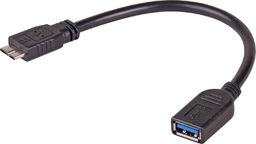 Adapter USB Akyga microUSB 3.0 - USB Czarny  (AK-AD-30)