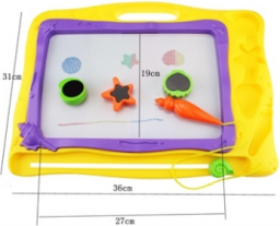 LEANToys Tablica Znikopis Morski + 3 pieczątki Kolorowe Tło