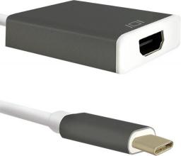 Adapter USB Qoltec USB-C - HDMI Czarny  (50427)