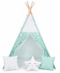 Ricokids Namiot tipi ze światełkami miętowy