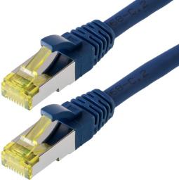 Telegärtner Patchkabel, S/FTP, PiMF, Cat 6A (ISO/IEC), niebieski, 1,0 m (L00000A0084)