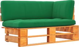  vidaXL Ogrodowa sofa narożna z palet, miodowy brąz, drewno sosnowe