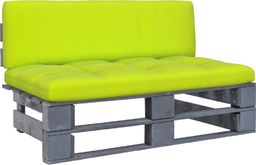  vidaXL Ogrodowa sofa środkowa z palet, szara, drewno sosnowe