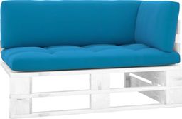  vidaXL Ogrodowa sofa narożna z palet, biała, drewno sosnowe