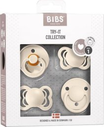 Bibs BIBS TRY-IT PACK IVORY zestaw prezentowy smoczków niemowlęcych