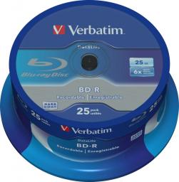  Verbatim BD-R 25 GB 6x 25 sztuk (43837)