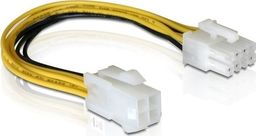  Delock ATX/EPS 4-pin - ATX/EPS 8-pin, 0.15m, Żółty (82405)
