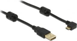 Kabel USB Delock USB-A - microUSB 1 m Czarny (83250)