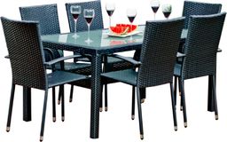 Bello Giardino Zestaw Mebli Stołowych Avvicente czarny