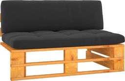  vidaXL Ogrodowa sofa środkowa z palet, miodowy brąz, drewno sosnowe