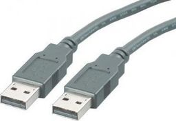 Kabel USB Roline USB-A - USB-A 0.8 m Czarny