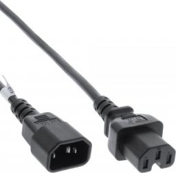 Kabel zasilający InLine przedłużacz C15 prosty - C14 socket, czarny 2m (16811)